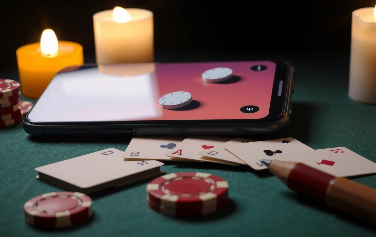 Mobile poker interface